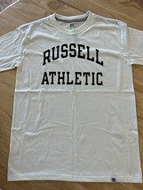 Medium  Russell Mens Archie Logo Graphic Crewneck Short Sleeve T-Shirt W... - £12.50 GBP