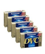 5 Packs Panasonic AY-DVM80EJ MiniDV 80min/120min (LP) Data Tape Cartridge - $49.90