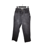 Pacsun Dad Jean Faded Black Denim Jeans Wide Leg Slit Button Fly Relaxed... - $25.24 CAD