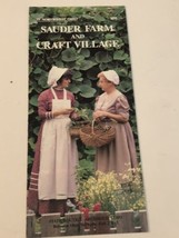 Vintage Sauder Farm And Craft Village Brochure Ohio 1991 BRO14 - £6.97 GBP