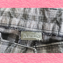 Ovation Blue Plaid Full Seat Ladie's Breeches Size 28L Pre-Owned image 4