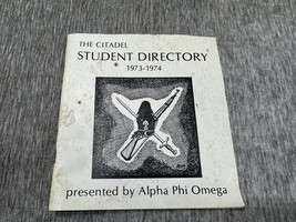 Vintage The Citadel Military College Student Directory 1973-1974 Alpha P... - $49.49