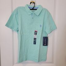 U.S. Polo Assn. Boys SS Polo Shirt Seafoam Green Size L (10-12) NWT New - $15.98