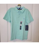 U.S. Polo Assn. Boys SS Polo Shirt Seafoam Green Size L (10-12) NWT New - $15.98