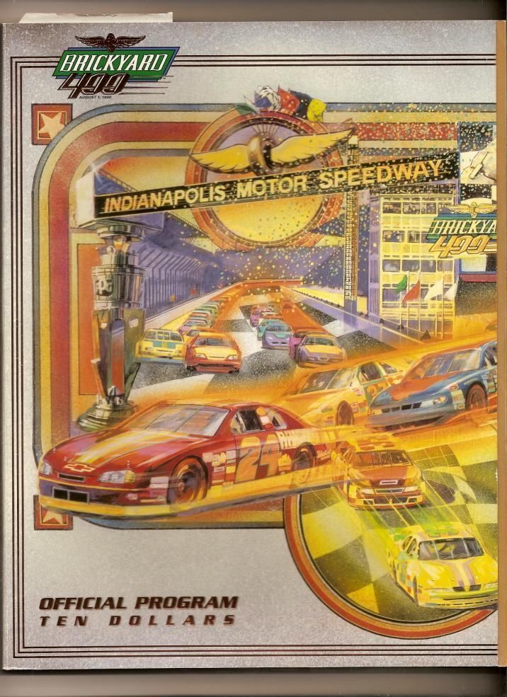 1998 Brickyard 400 program Jeff Gordon Win #35 Nascar - $25.11