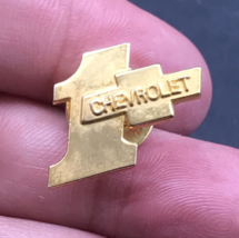Chevrolet USA 1+ Gold Tone Pin 3/4&quot; x 3/4&quot; Chevy - £7.56 GBP