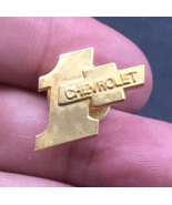 Chevrolet USA 1+ Gold Tone Pin 3/4&quot; x 3/4&quot; Chevy - £7.57 GBP