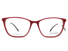 Alexander Eyeglasses Frames Finley CORAL Red Gold Cat Eye Full Rim 56-17-145 - $34.64