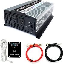Gowise Power 1000W Pure Sine Wave Inverter 12V Dc To 120V Ac With 2 Ac, Standard - £132.19 GBP