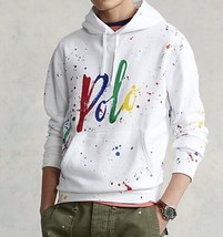 Polo Ralph Lauren Splatter Paint Logo Hoodie Sweatshirt ( S ) - $197.97