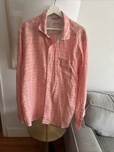 Tommy Bahama Orange  Coastal  Nautical  Limen Old Money Button Up  Shirt Xl - $27.88