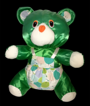 Vintage Emerald Green *Puffalump Teddy Bear LARGE 18&quot; Plush Stuffed Animal RARE  - $350.00