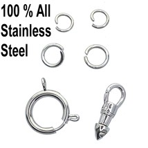 STEEL Albert Swivel Clasp Pocket Watch Clasp Bolt Ring Clasp Dog Clip Set Repair - $11.99