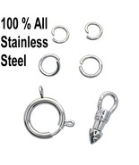 STEEL Albert Swivel Clasp Pocket Watch Clasp Bolt Ring Clasp Dog Clip Se... - $14.99