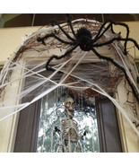 5ft Halloween Spider Realistic Giant Spider Scary Props Home Party Outdo... - €17,04 EUR