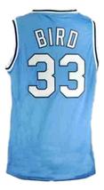 Larry Bird College Basketball Jersey Sewn Blue Any Size image 2
