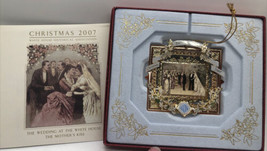 The White House Christmas Ornament 2007 &quot;The Wedding at the White House&quot; In Box - £23.45 GBP