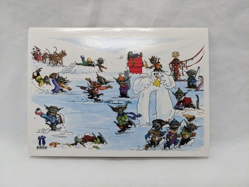 Paizo Pathfinder RPG 2014 Seasons Grettings Promotional Holiday Card - $24.75