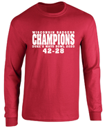 Wisconsin Badgers 2020 Duke&#39;s Mayo Bowl Champions Long Sleeve T-Shirt - £18.31 GBP