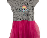 My Little Pony Girls Size L 10/12 Tutu Party Dress Gray and Pink Rainbow... - $8.21