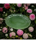 OLFAIRE Portugal Majolica Olives ? Large Green Platter 18&quot; * Has Crazing * - $59.39