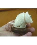 (TNE-ARM-694A) baby Armadillo Dillo TAGUA NUT palm Figurine carving arma... - £17.59 GBP
