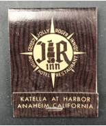 Jolly Roger Inn Motor Hotel &amp; Restaurant Anaheim CA Matchbook Full 20 Un... - $9.49