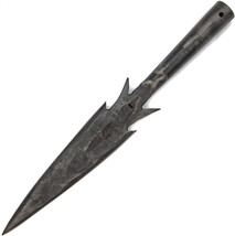 NauticalMart Hand-Forged Corsair Flying Barbed Spear Head 12 Inches Viking Throw - £38.83 GBP