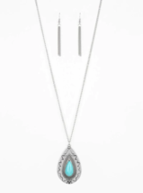 Paparazzi Sedona Solstice Blue Necklace - New - $4.50