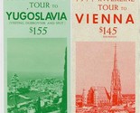 KLM 1971 Interline Tour Brochures to Yugoslavia &amp; Vienna + Envelope - £14.21 GBP