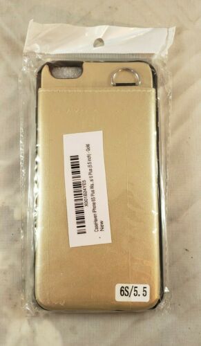 CaseHaven iPhone 6S Wallet Case Pull-out Tab Protective Faux Leather Gold  - $0.98