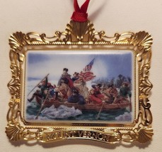 Mount Vernon Christmas Ornament 1999 George Washington Crossing The Delaware - £19.55 GBP