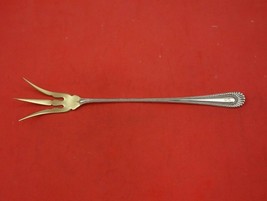 Atalanta by Wallace Sterling Silver Lettuce Fork Gold Washed 8 3/4&quot; Serving - £100.42 GBP