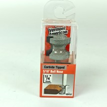 Vermont American Router 3/16&quot; Radius Bull Nose Bit 1/4&quot; Shank Carbide Ti... - $9.89