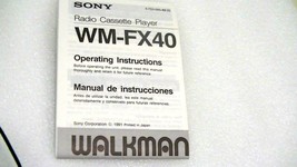 Original  Sony MDR-14 headphones for walkman cassette player model WM-FX40 - £36.71 GBP