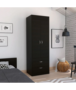 Black Wengue 2-Drawer Armoire - $8,223.57 MXN