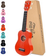 Strong Wind Soprano Ukulele 21 Inch Basswood Ukeleles For Beginners Four... - $51.98