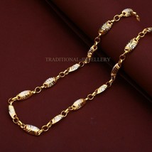 Unisex Italian Turkey chain 916% 22k Gold Chain Necklace Daily wear Jewelry 32 - £2,648.43 GBP+