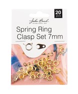 John Bead Spring Ring Set 7mm 20/Pkg-Gold 1401158 - €9,66 EUR