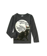 New Crazy 8 Girls Grey Graphic Winged Cat Cotton Long Sleeve T-shirt 5 6 - $12.75