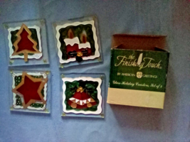 The Finishing Touch By American Greetings set of 4 Christmas coasters - $14.84