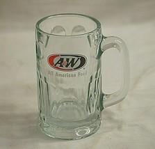 Vintage Advertising A&amp;W Root Beer All American Food Drinking Glass Mug 6... - £15.56 GBP