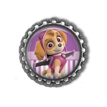 Paw Patrol SKYE Finished 3D Bottle Cap for Scrapbook | Hair Bow Center - $73.47 MXN