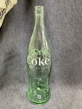 Vintage Coke Coca-Cola 1 pint 10 oz. Green Glass Soda Pop Bottle, 65-2 - £6.20 GBP