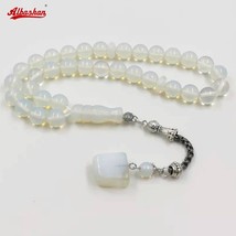 Tasbih Opal stone Muslim misbaha islamic 33 prayer beads arabia fashion accessor - £50.68 GBP