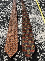 Ermenegildo Zegna Mens Designer Tie Italy Graphic Italian Architecture M... - $67.06