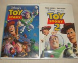 Toy Story 1 &amp; 2 Walt Disney Pixar VHS Tapes Movie Lot Clamshell - £11.62 GBP