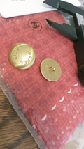 Chanel Button Single Brass Button 20 mm Vintage - £38.28 GBP