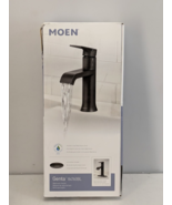 MOEN Genta 84760BL 1-Handle Bathroom Faucet w/ Lift Rod Drain Matte Blac... - $169.71 CAD