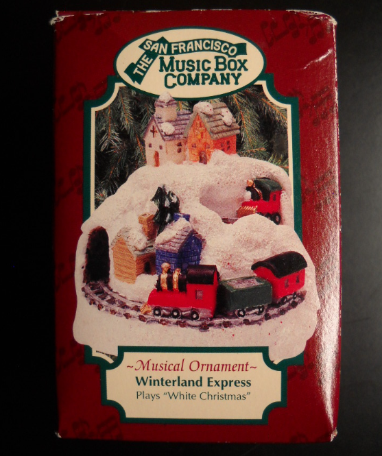 San Francisco Music Box Company 1997 Winterland Express White Christmas Boxed - $11.99